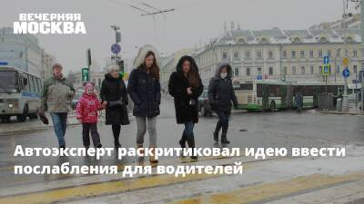 Автоэксперт раскритиковал идею ввести послабления для водителей - vm.ru - Москва - Россия - Санкт-Петербург - Екатеринбург