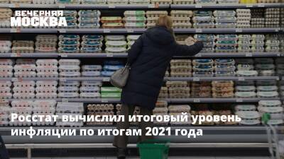 Росстат вычислил итоговый уровень инфляции по итогам 2021 года - vm.ru - Россия