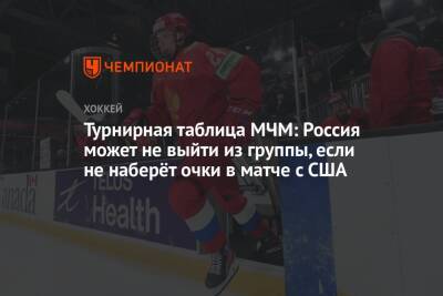 Турнирная таблица МЧМ: Россия может не выйти из группы, если не наберёт очки в матче с США - championat.com - Россия - США - Швейцария - Швеция - Словакия