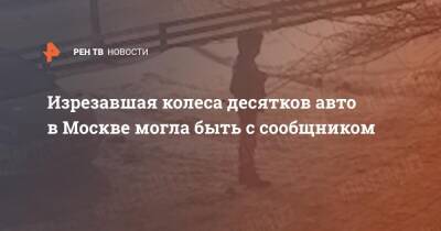 Изрезавшая колеса десятков авто в Москве могла быть с сообщником - ren.tv - Москва - Москва