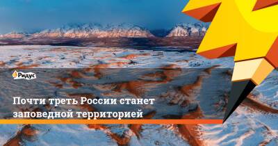 Александр Козлов - Почти треть России станет заповедной территорией - ridus.ru - Россия