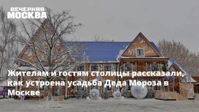 Дед Мороз - Жителям и гостям столицы рассказали, как устроена усадьба Деда Мороза в Москве - vm.ru - Москва - Московская обл. - Москва