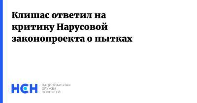 Андрей Клишас - Людмила Нарусова - Клишас ответил на критику Нарусовой законопроекта о пытках - nsn.fm