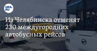Из Челябинска отменят 230 междугородних автобусных рейсов - ura.news - Уфа - Челябинск - Пермь - Магнитогорск - Озерск