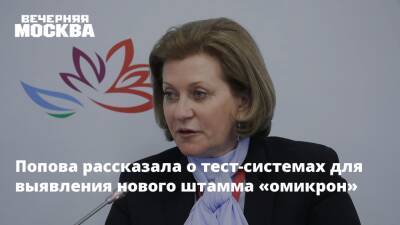 Анна Попова - Татьяна Руженцова - Попова рассказала о тест-системах для выявления нового штамма «омикрон» - vm.ru - Москва - Россия - Санкт-Петербург