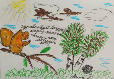 Жители Верхней Пышмы устроили «Елку желаний» и отправили мэру рисунки в защиту леса - znak.com - Верхняя Пышма