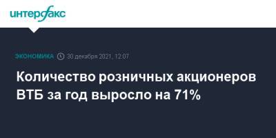 Дмитрий Пьянов - Количество розничных акционеров ВТБ за год выросло на 71% - interfax.ru - Москва