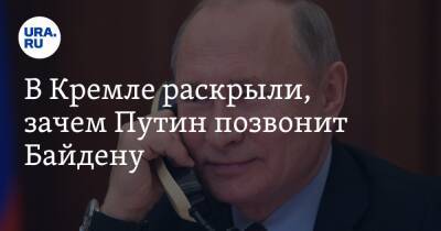 Владимир Путин - Дмитрий Песков - Джо Байден - В Кремле раскрыли, зачем Путин позвонит Байдену - ura.news - Россия - США
