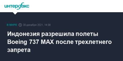 Индонезия - Индонезия разрешила полеты Boeing 737 MAX после трехлетнего запрета - interfax.ru - Москва - США - Индонезия - Эфиопия