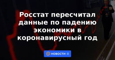Росстат пересчитал данные по падению экономики в коронавирусный год - news.mail.ru - Россия