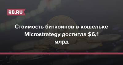 Майкл Сэйлор - Стоимость биткоинов в кошельке Microstrategy достигла $6,1 млрд - rb.ru