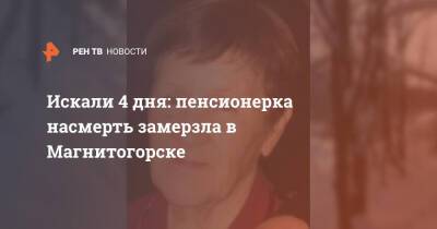 Искали 4 дня: пенсионерка насмерть замерзла в Магнитогорске - ren.tv - Челябинская обл. - Челябинск - Магнитогорск