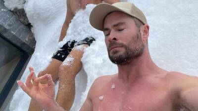 Крис Хемсворт - Звезда «Тора» Крис Хемсворт разделся и искупался в снегу (ФОТО) - mir24.tv - Австрия