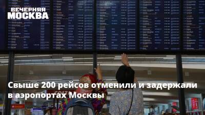 Роман Гусаров - Свыше 200 рейсов отменили и задержали в аэропортах Москвы - vm.ru - Москва - Москва