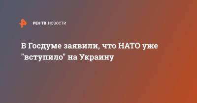 Владимир Путин - Константин Затулин - В Госдуме заявили, что НАТО уже "вступило" на Украину - ren.tv - Россия - Украина