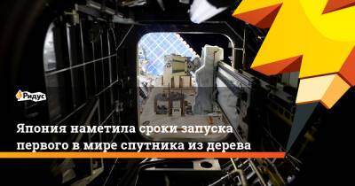 Япония наметила сроки запуска первого в мире спутника из дерева - ridus.ru - Япония