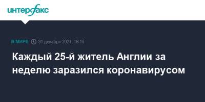 Англия - Каждый 25-й житель Англии за неделю заразился коронавирусом - interfax.ru - Москва - Англия - Франция - Шотландия - Ирландия - Великобритания