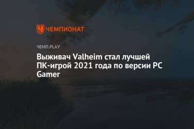 Выживач Valheim стал лучшей ПК-игрой 2021 года по версии PC Gamer - championat.com