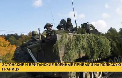 Эстонские и британские военные прибыли на польскую границу - ont.by - Англия - Белоруссия - Эстония - Польша