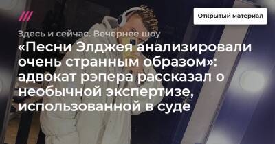 Илья Новиков - «Песни Элджея анализировали очень странным образом»: адвокат рэпера рассказал о необычной экспертизе, использованной в суде - tvrain.ru
