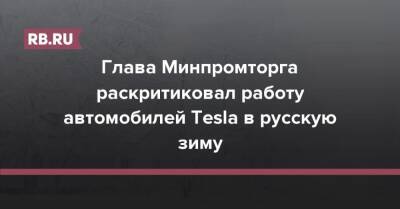 Глава Минпромторга раскритиковал работу автомобилей Tesla в русскую зиму - rb.ru - Россия