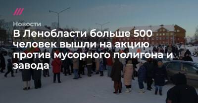 Владимир Путин - В Ленобласти больше 500 человек вышли на акцию против мусорного полигона и завода - tvrain.ru - Ленинградская обл.