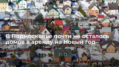 В Подмосковье почти не осталось домов в аренду на Новый год - realty.ria.ru - Москва - Россия - Московская обл.