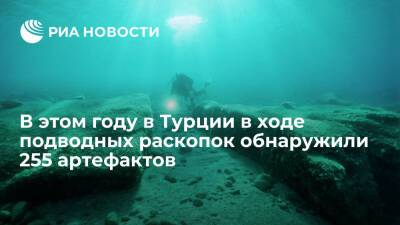 В этом году в Турции в ходе подводных раскопок обнаружили 255 артефактов - ria.ru - Москва - Турция