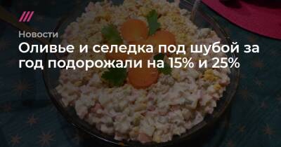 Эльвира Набиуллина - Оливье и селедка под шубой за год подорожали на 15% и 25% - tvrain.ru - Россия