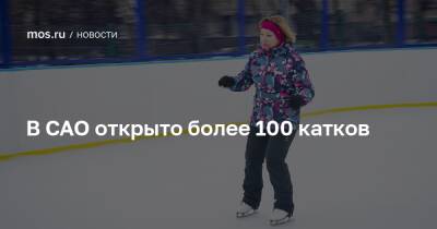 В САО открыто более 100 катков - mos.ru - Москва