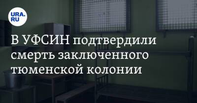 В УФСИН подтвердили смерть заключенного тюменской колонии - ura.news - Россия - Тюмень - Тюменская обл.
