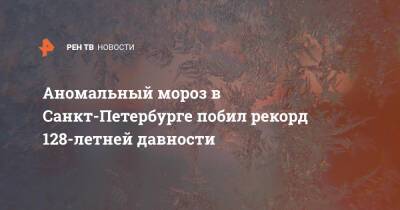 Михаил Леус - Аномальный мороз в Санкт-Петербурге побил рекорд 128-летней давности - ren.tv - Санкт-Петербург