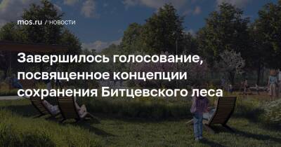 Завершилось голосование, посвященное концепции сохранения Битцевского леса - mos.ru - Москва - Благоустройство
