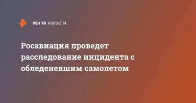 Росавиация проведет расследование инцидента с обледеневшим самолетом - ren.tv - Новосибирск - Иркутск - Магадан