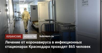 Андрей Алексеенко - Лечение от коронавируса в инфекционных стационарах Краснодара проходят 865 человек - kubnews.ru - Краснодарский край - Краснодар - Кубань