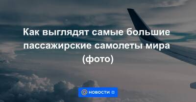 Как выглядят самые большие пассажирские самолеты мира (фото) - news.mail.ru - Англия - Австралия - Сингапур