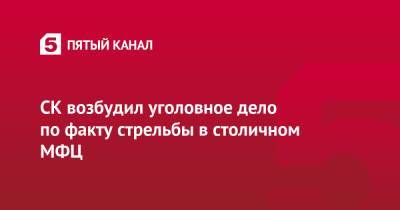 Сергей Глазов - СК возбудил уголовное дело по факту стрельбы в столичном МФЦ - 5-tv.ru - Москва - Россия