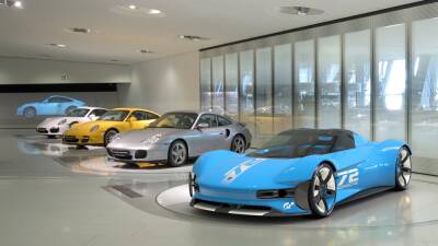 Фотогалерея дня: Виртуальный концепт электрического спорткара Porsche Vision Gran Turismo для игры GT7 - itc.ua - Украина