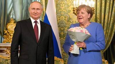 Владимир Путин - Ангела Меркель - Путин в телеграмме Меркель выразил надежду на продолжение дружеского общения - iz.ru - Россия - Израиль - Германия