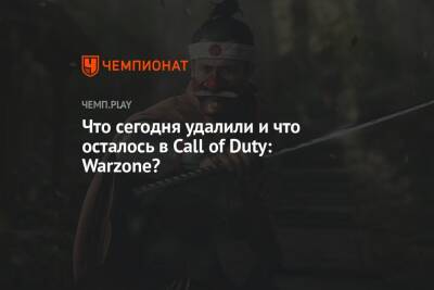 Что сегодня удалили и что осталось в Call of Duty: Warzone? - championat.com