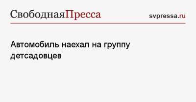 Автомобиль наехал на группу детсадовцев - svpressa.ru - Москва - Крым - Япония - Нигерия