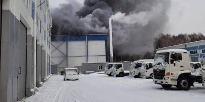 Под Новосибирском потушили крупный пожар на складе ГК «Русский Холод» - runews24.ru - Новосибирск - Новосибирская обл.