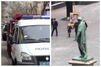 В центре Одессы "заминировали" Дюка де Ришелье: кадры происходящего - politeka.net - Украина - Одесса - Одесская обл. - Одесса