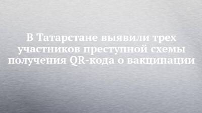 В Татарстане выявили трех участников преступной схемы получения QR-кода о вакцинации - chelny-izvest.ru - респ. Татарстан - Набережные Челны