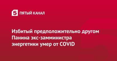 Избитый предположительно другом Панина экс-замминистра энергетики умер от COVID - 5-tv.ru - Россия