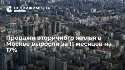 Мария Макарова - Продажи вторичного жилья в Москве выросли за 11 месяцев на 17% - realty.ria.ru - Москва - Москва
