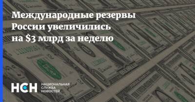 Тимур Максимов - Международные резервы России увеличились на $3 млрд за неделю - nsn.fm - Россия