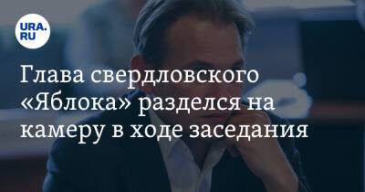 Борис Вишневский - Максим Петлин - Глава свердловского «Яблока» разделся на камеру в ходе заседания. Видео - ura.news