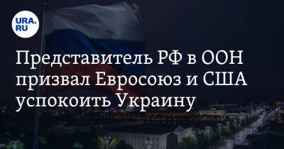 Дмитрий Полянский - Представитель РФ в ООН призвал Евросоюз и США успокоить Украину. «Уймите неразумное дитя» - ura.news - Россия - США - Украина
