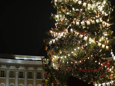 Новогоднюю ель на Дворцовой обмотают пятью тысячами метров гирлянд - neva.today - Ленинградская обл. - Санкт-Петербург